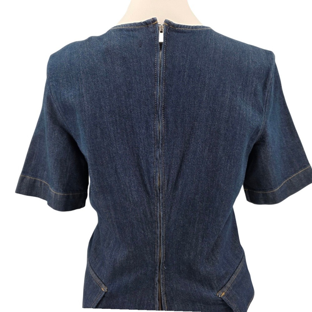 Banana Republic Womens 6 Denim Utility Mini Dress with Pockets NWT - Picture 7 of 16